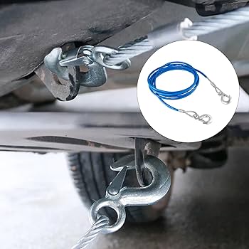 Cablul de Tractare din Oțel Inoxidabil de până la 3,5 Tone cu Carlige