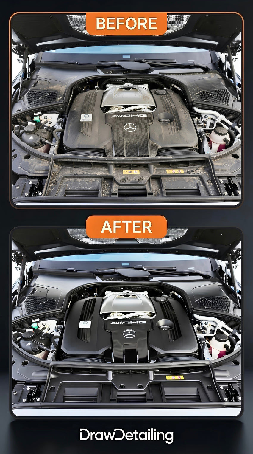 WATERLESS ENGINE CLEANER 500ml - Soluție profesională pentru curățarea motorului fără apă